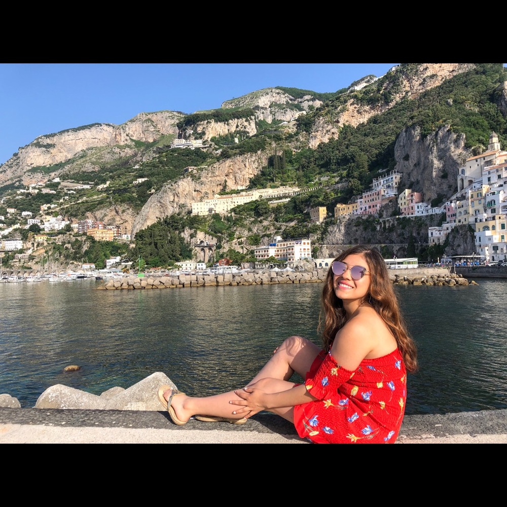 Cute red floral dress